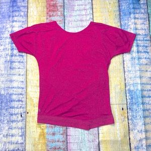 Lole Workout Hot Pink Criss Cross Back Top Size M